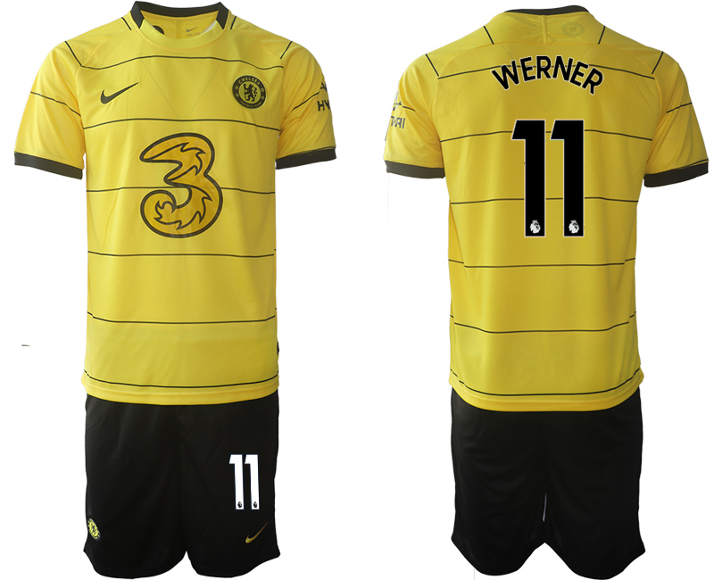 Men 2021-2022 Club Chelsea away yellow #11 Soccer Jerseys->liverpool jersey->Soccer Club Jersey